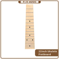 21 inch ukulele fretboard maple wood 15 wire frets w black dots inlay hawaii guitar parts accessories