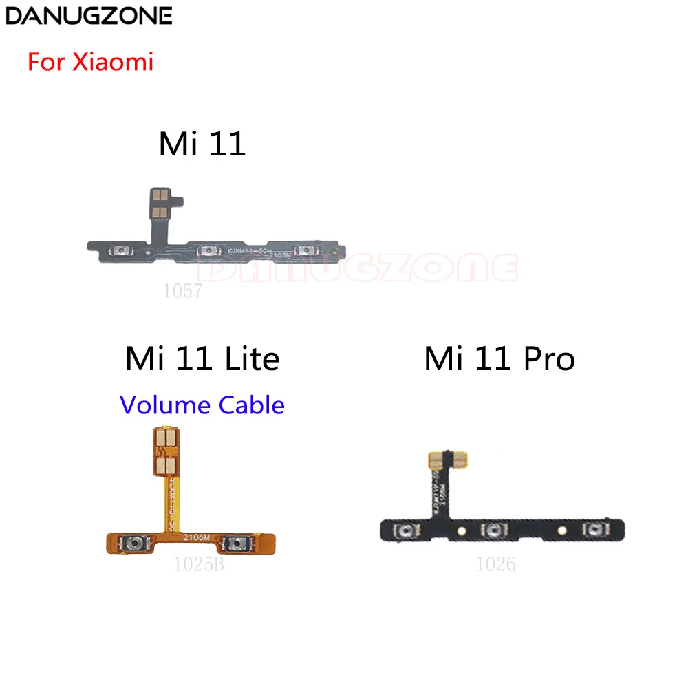 

Power Button Switch Volume Button Mute On / Off Flex Cable For Xiaomi Mi 11 Pro Lite 5G