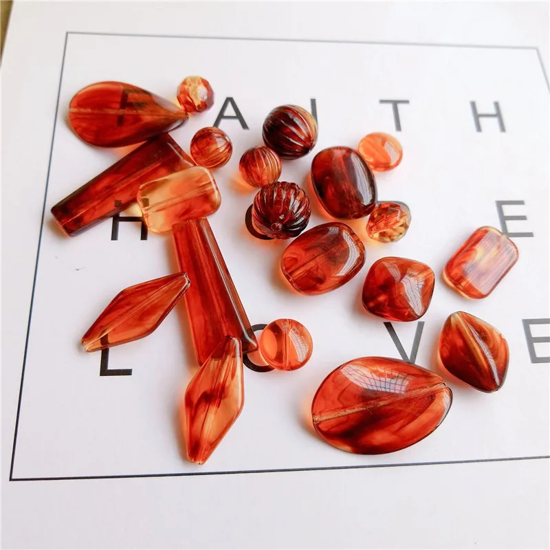 Сделай Сам Изготовление ювелирных изделий 50 шт./лот полимерные геометрические