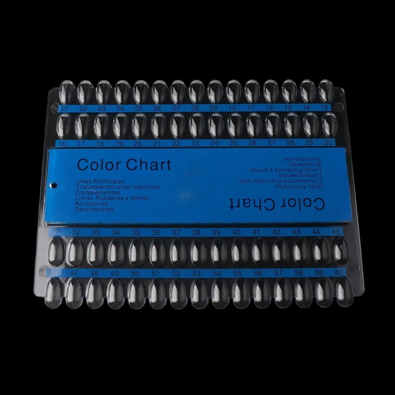 60 Маникюр для ногтей сетка Нейл Арта набор Цвет диаграммы Дисплей стеллаж