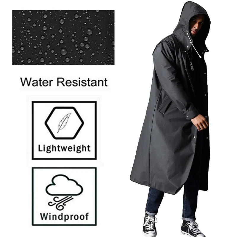 Плотный дождевик для мужчин и женщин уличная одежда толстовка с капюшоном