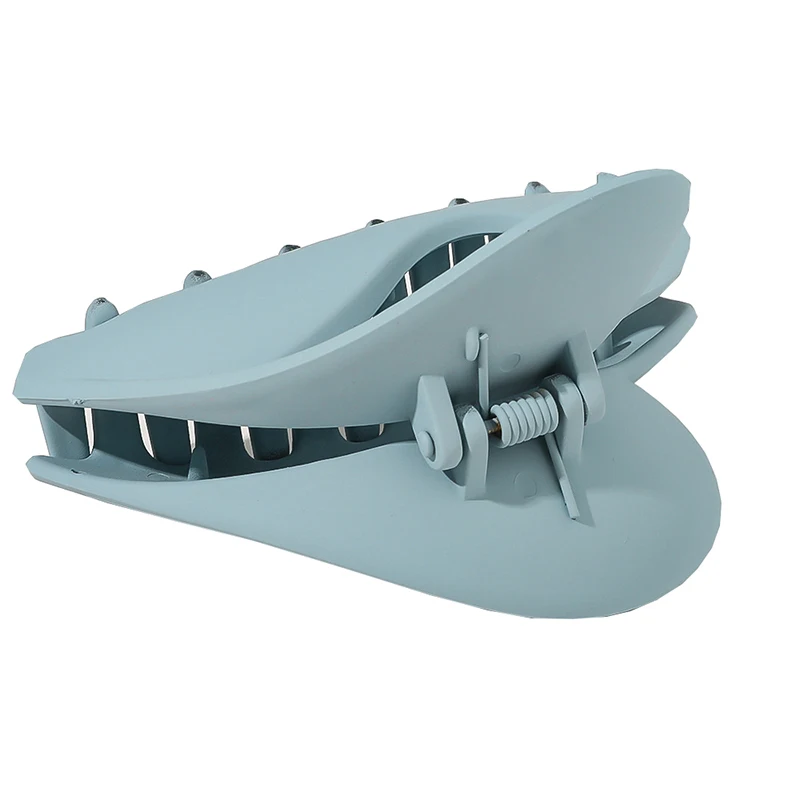 

Korean Oval Hollow Shaped Hair Claw Simple Acrylic Hairpin Ponytail Hair Accessories Frosted Fan-shaped Acetate Barrette Crab