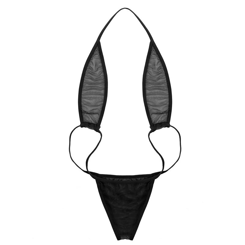 Женский прозрачный слитный купальник TiaoBug мини стринги трикини Пляжное боди