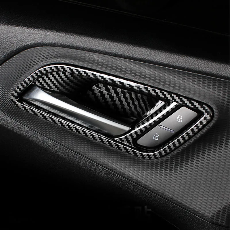 

4pcs for MG5 2021 Inner door handle Decorative frame Carbon fiber pattern