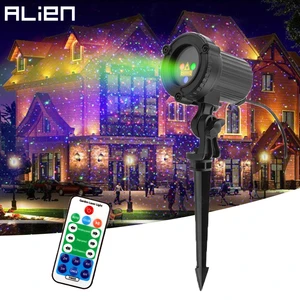 Чужой RGB перемещение статические в виде звездочек для лазерный проектор Водонепроницаемый открытый сад для отдыха и вечеринок Xmas Tree House