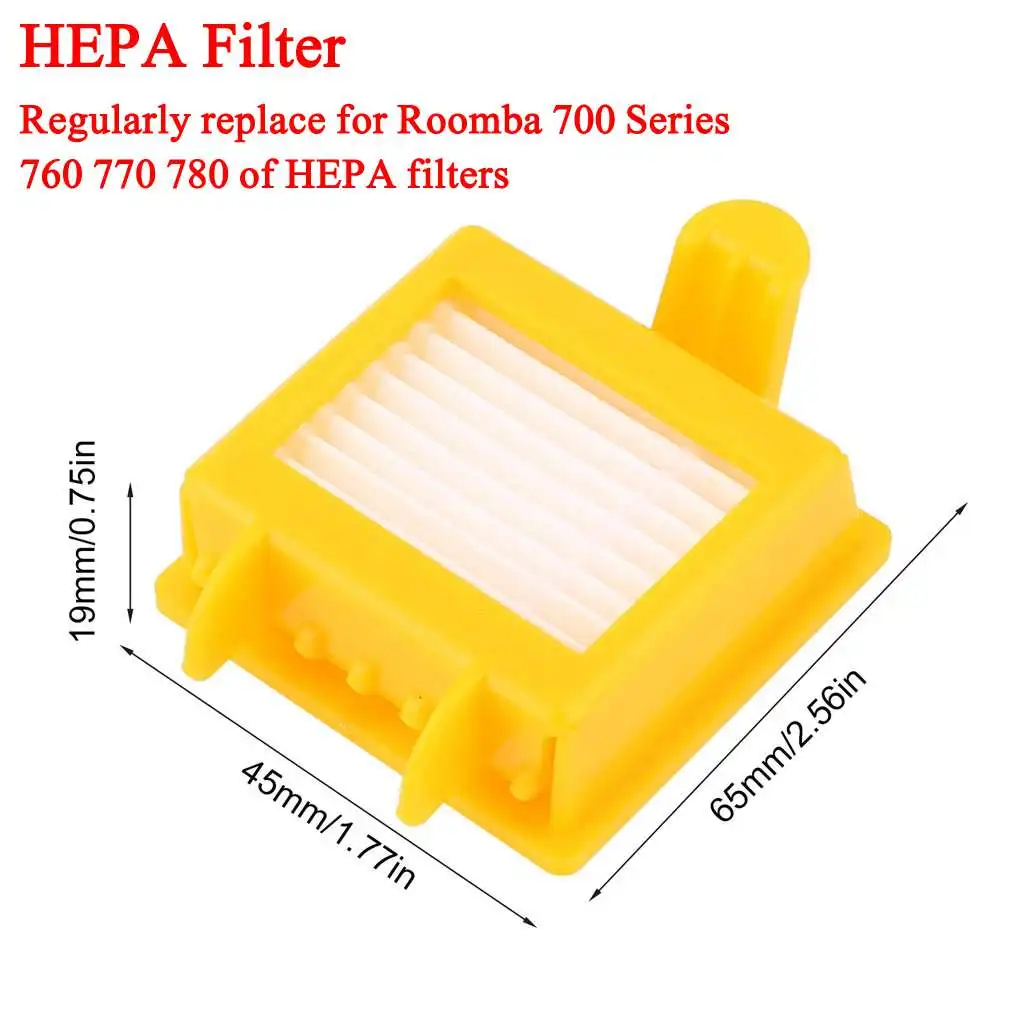 HEPA Filter2 Подметальный робот-пылесос, Универсальный фильтр для замены переднего колеса для Roomba серии 600-790, виды аксессуаров для уборки - Цвет: HEPA Filter2