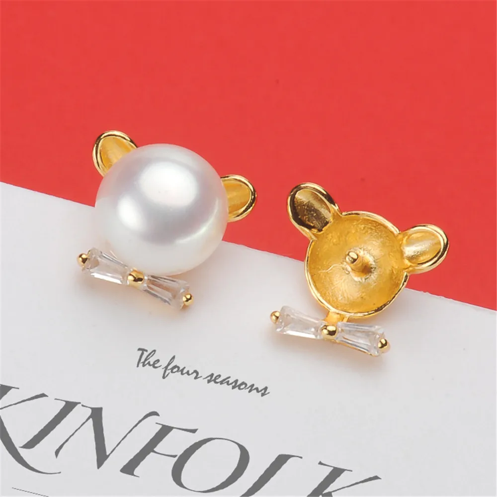 

Настоящее Твердые 925 стерлингового серебра жемчужные серьги-гвоздики, аксессуары Findings, сделай сам, ювелирное изделие ушной крючок пустые По...