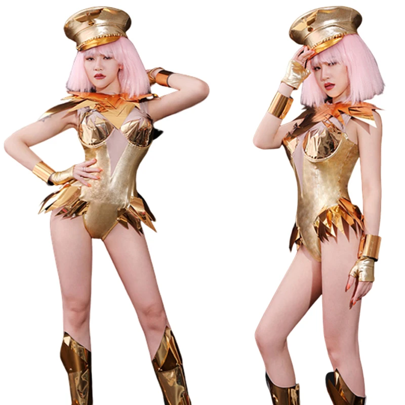 Gogo золотистый танцевальный костюм для выступления в баре новый сексуальный