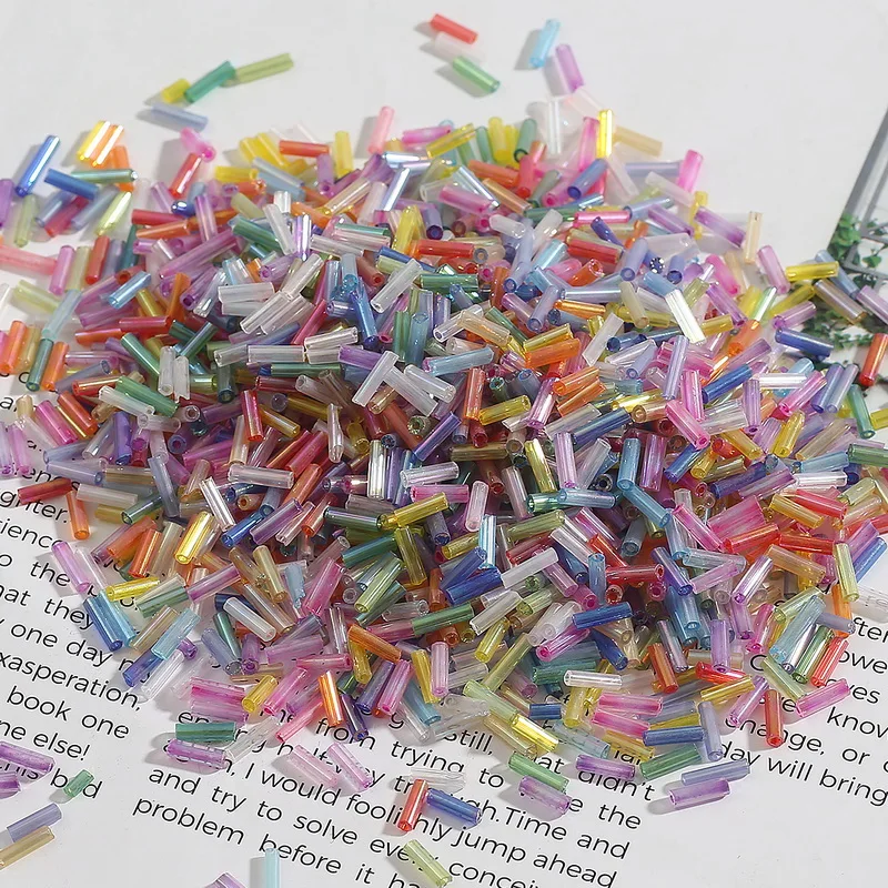 Бусины из австрийского хрусталя с длинной трубкой бусины подкладкой чешского