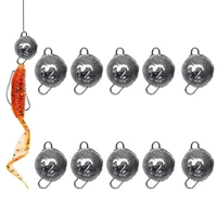 5pcslot fishing weight sinker 3g 28g deep water bullet weight with swivel round ball sinkers fishing tackle accessories