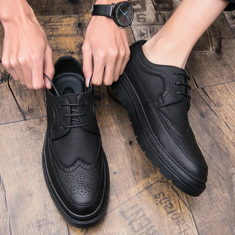

zapatillassapatenis homme brogue scarpe breathable masculino cuero winter size scarpa large Male casual shoes-for-men 2020