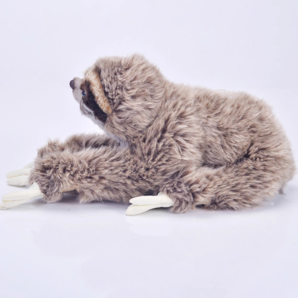 

Plush Sloth Cuddly Cute Three Toed Birthday Stuffed Toy Children Gifts Animals Critters Soft TEDDY Lifelike Lying Doll