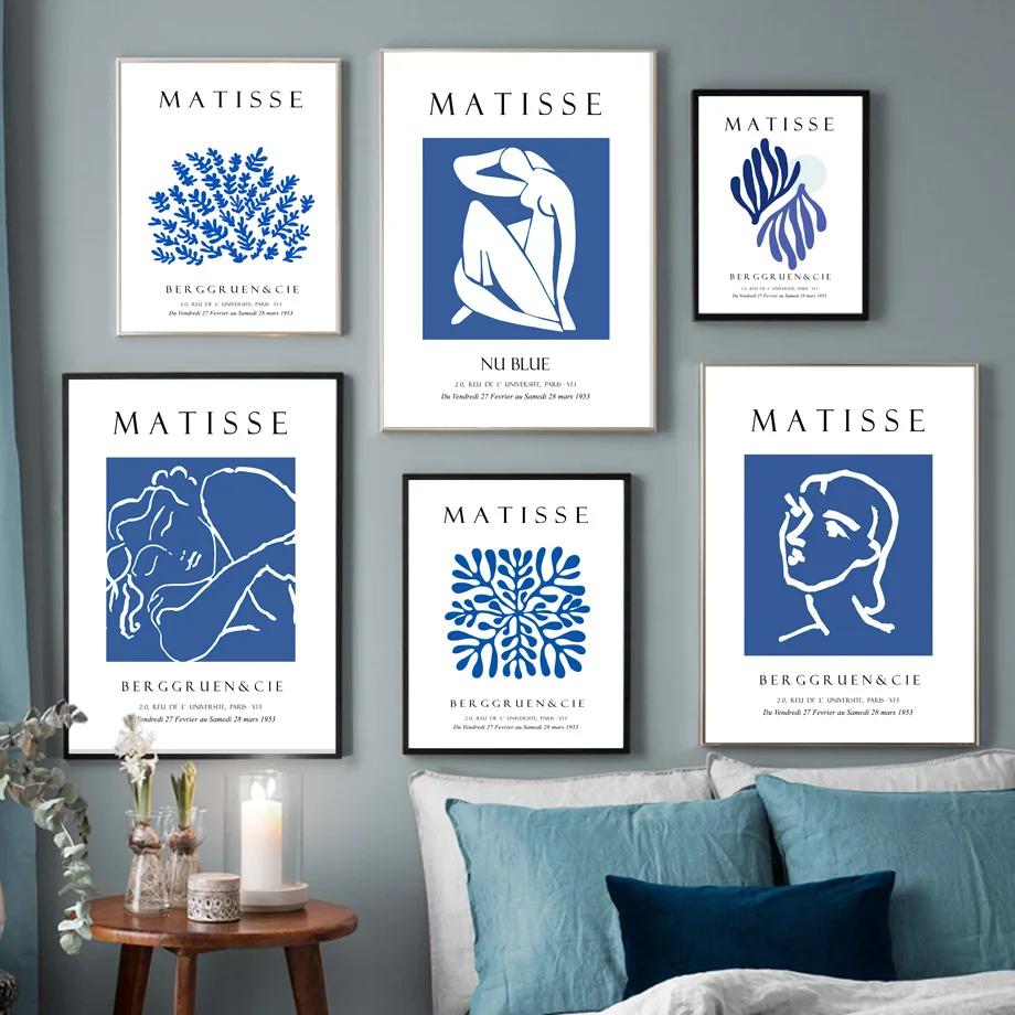 

Matisse Abstract Blue Naked Girl Avatar Wall Art Canvas Painting Nordic Posters And Prints Wall Pictures For Living Room Decor