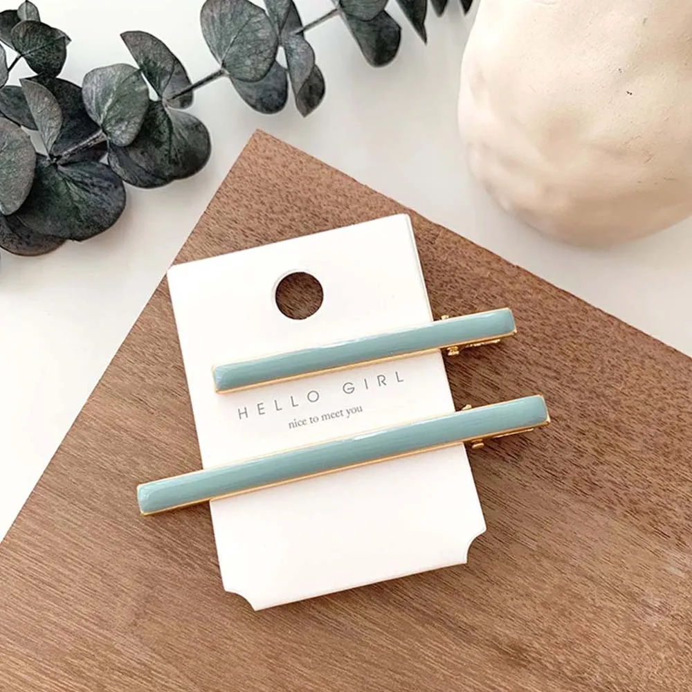 2 шт./компл. модные Винтаж Для женщин Красочные Твердые Акриловые толстые заколки