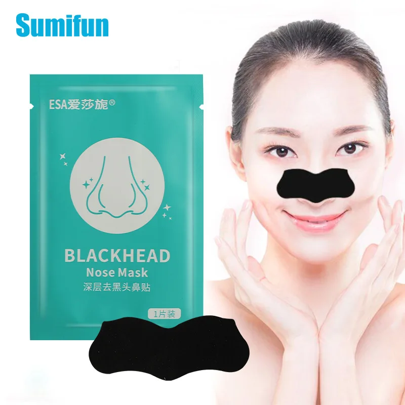 

6pcs Nose Blackhead Remover Mask Skin Care Shrink Pore Acne Treatment Mask Deep Cleansing Nose Black Dots Pore Clean Strips