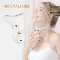 3 colors facial lifting device slimming face tightening machine 45%e2%84%83 hot compress vibration neck massager anti wrinkle beauty