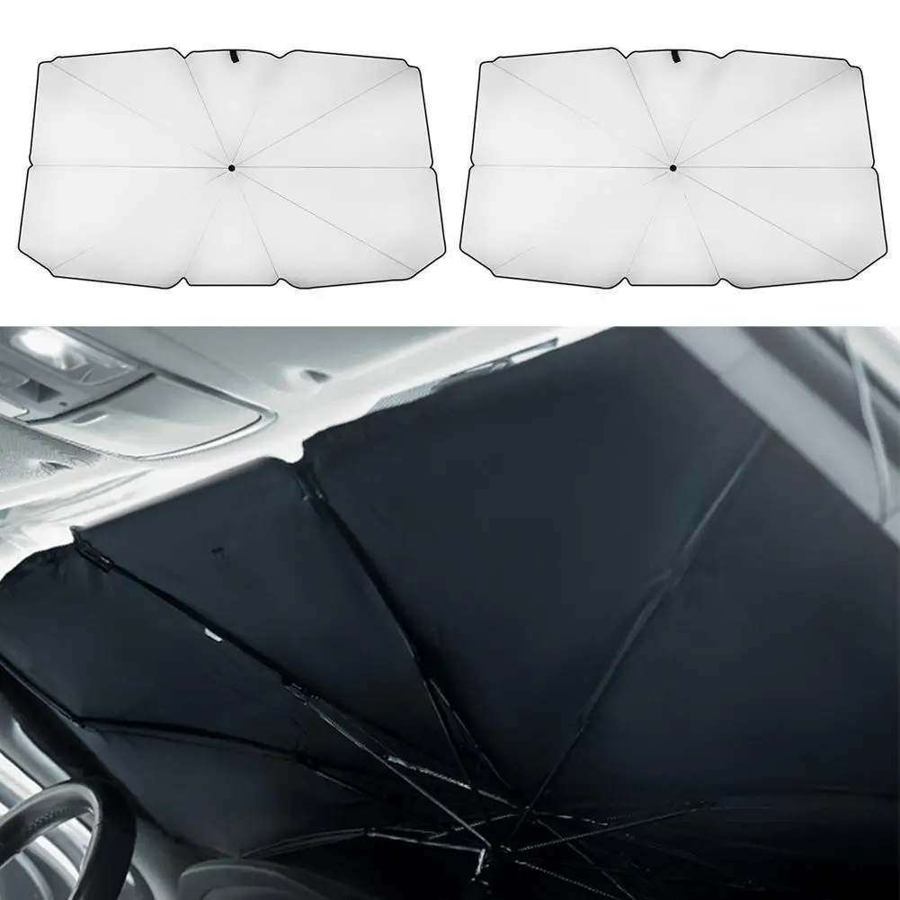 

Creative Portable Parasol Universal Sun Shade Windshield White Can Visor Color Choose 2 Car Cover Model Umbrella Foldable K8B6