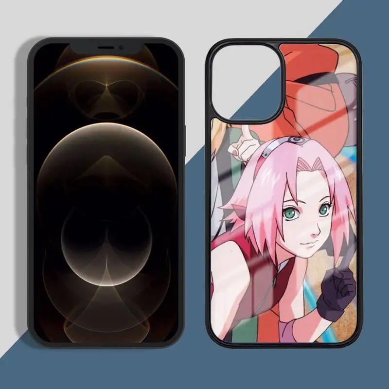 

Anime Naruto Sakura haruno temptation Phone Case for iPhone 11 12 pro XS MAX 8 7 6 6S Plus X 5S SE 2020 XR Hard PC