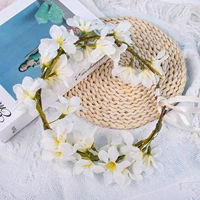 simulated garland wreath hairbands 100 handmade wedding hair accessories for women bridal bridesmaids girls