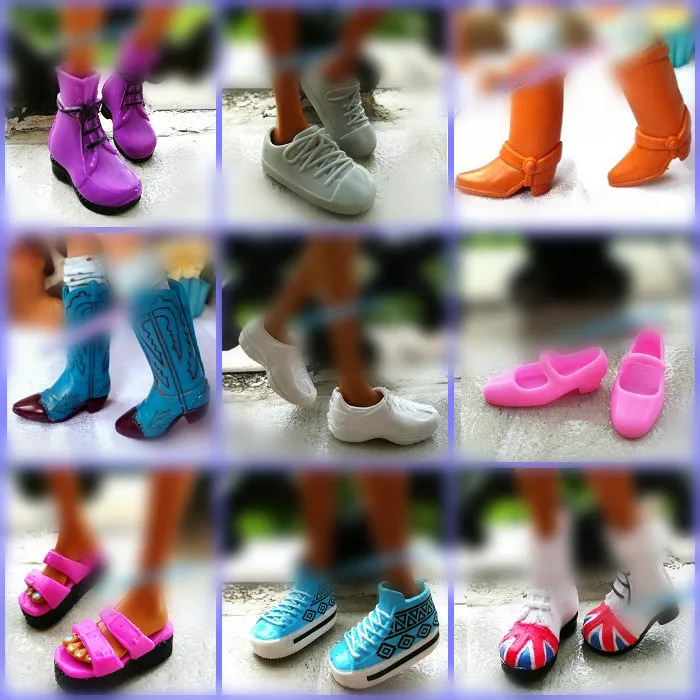 1/6 новые оригинальные разноцветные кукольные аксессуары модные кроссовки обувь