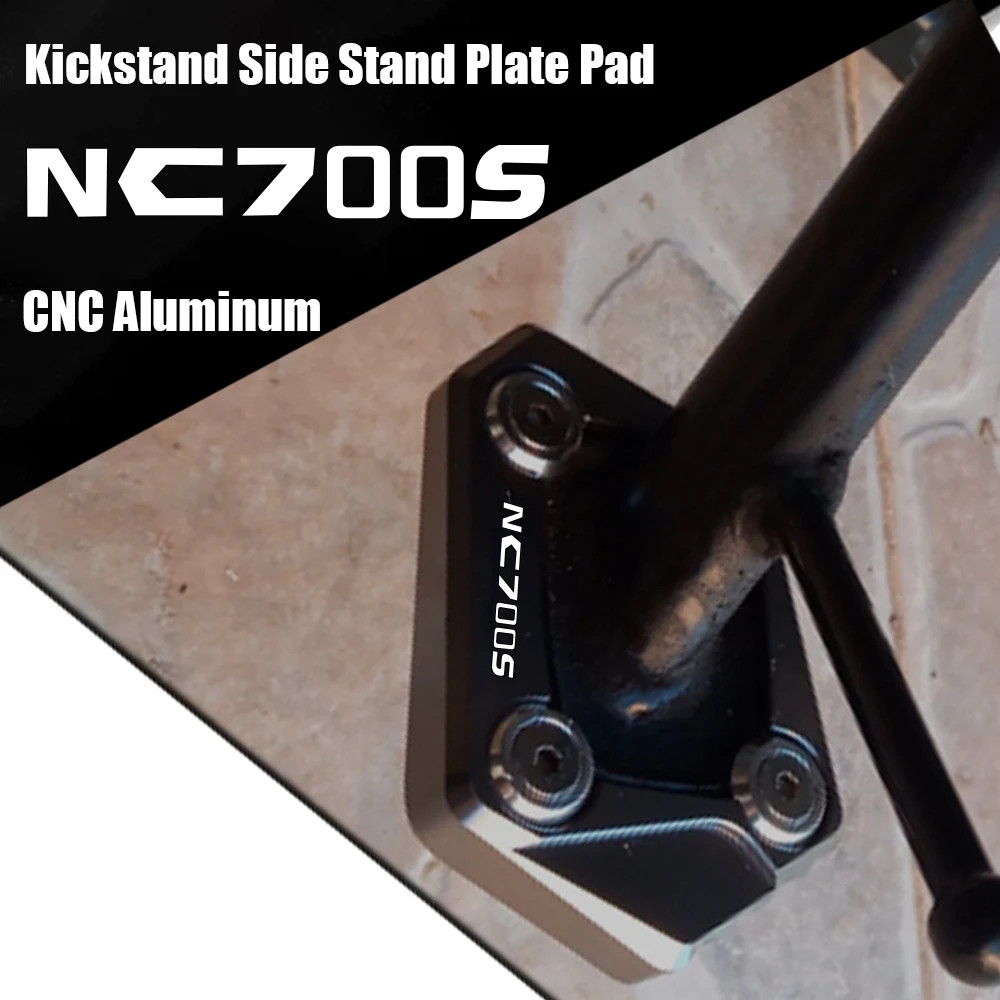 

For Honda NC700S NC700 S 2012 2013 2014 2015 2016 High Quality CNC Aluminum Kickstand Side Stand Plate Pad Enlarge Extension