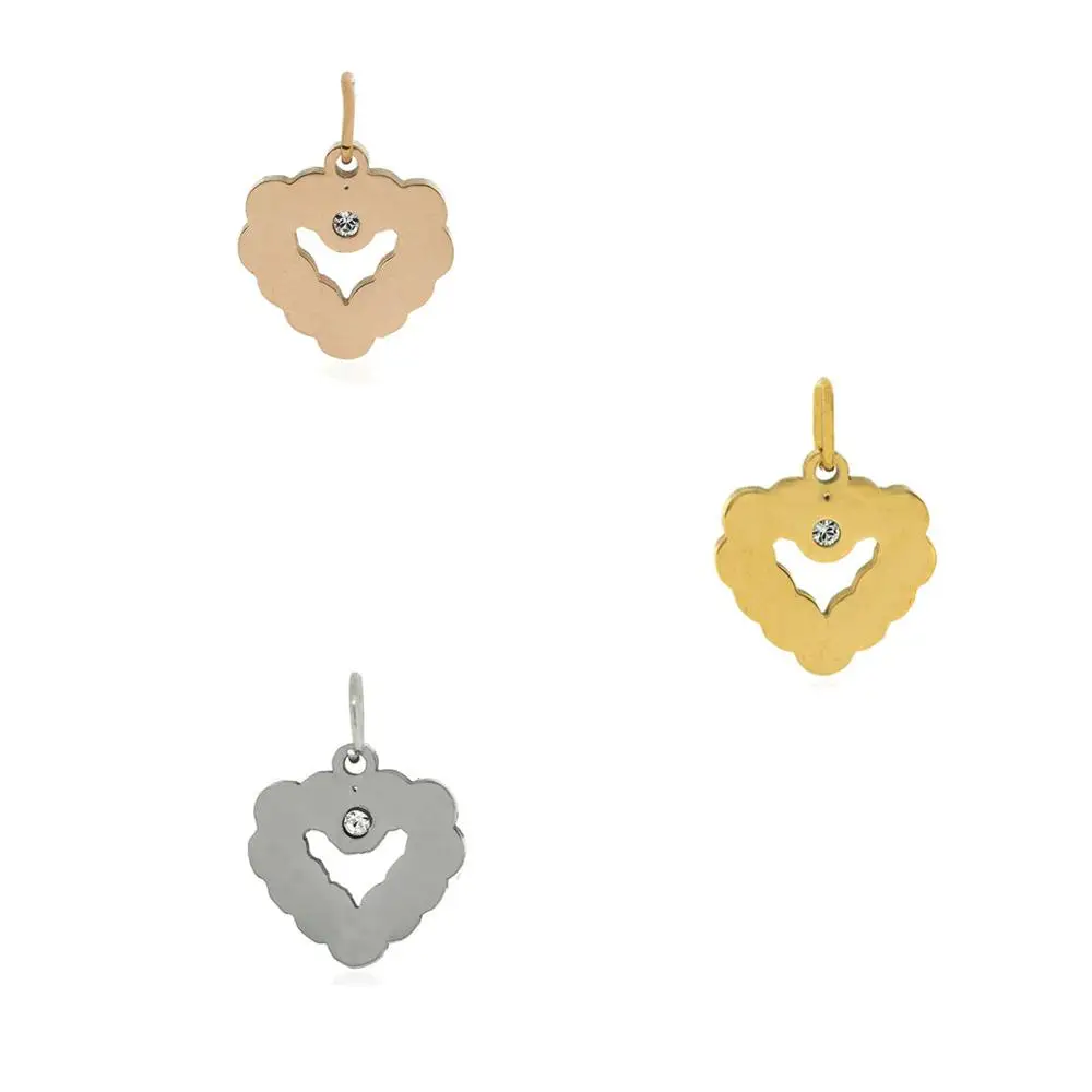 3 шт из нержавеющей стали 12*16 император сердце ювелирные изделия DIY найти для