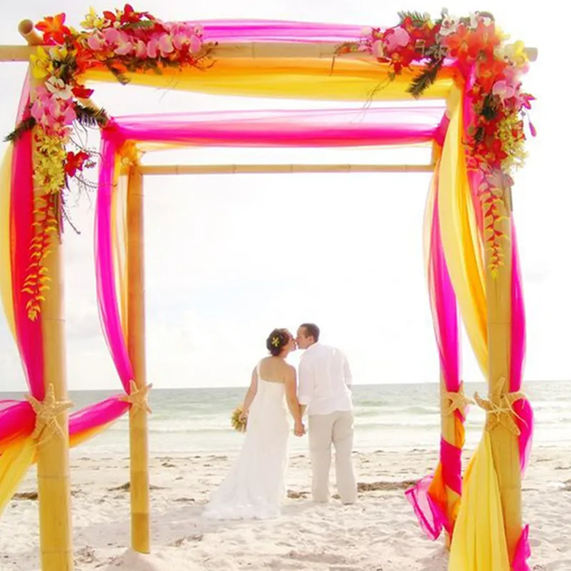 Белый рулон тюля 48 см x 5 м из ткани с кристаллами органза тюль катушка свадебное