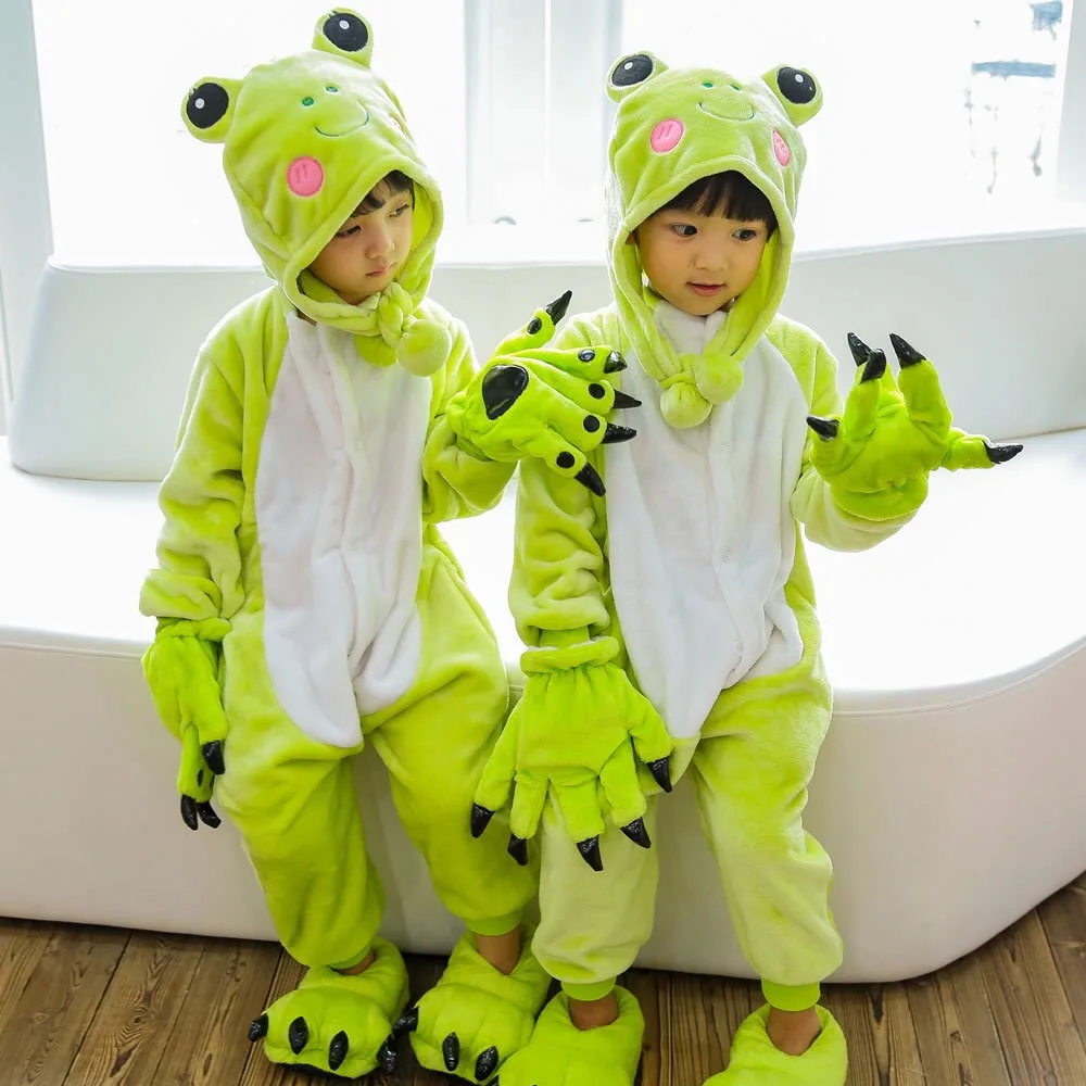 Комбинезон с изображением коровы и поросенка Детские комбинезоны капюшоном для