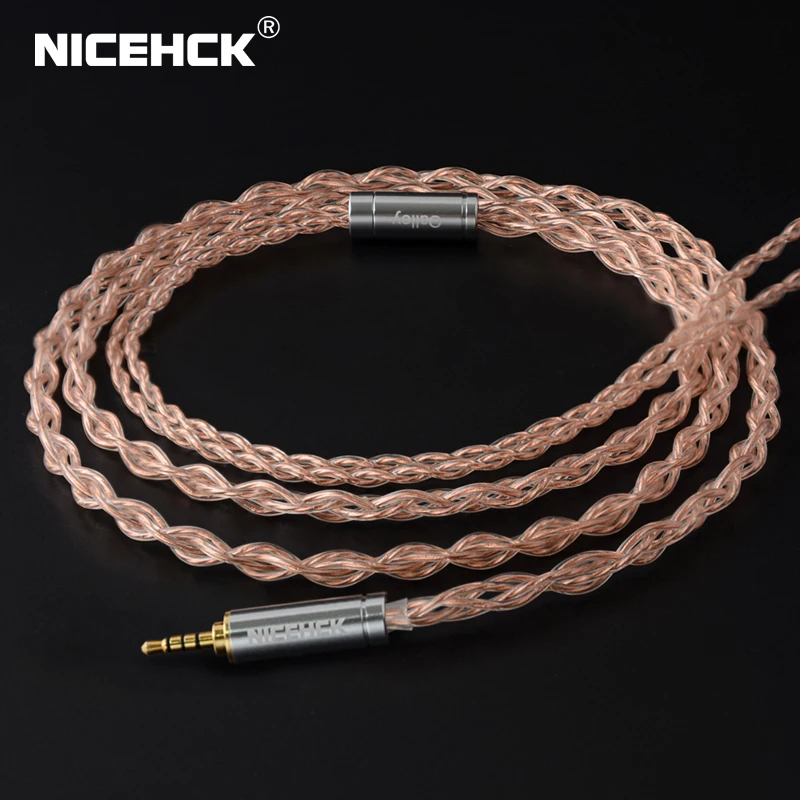 Медно-серебряный сплав NiceHCK 6N UPOCC смешанный кабель Litz 3 5/2 5/4 4 MMCX/0 78 мм 2Pin/qdc2Pin для ZSX