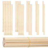 10 100 pcs pine round wooden rods counting sticks educational toys premium durable dowel building model woodworking diy crafts