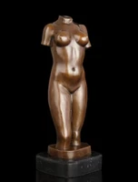 arts crafts copper best selling famous sculpture statuette sexy woman body tronc bronze busts statue vintage home office decor b