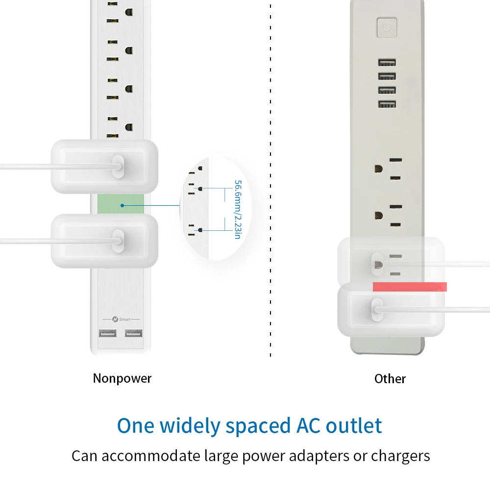 NTON универсальная силовая полоса США вилка УДЛИНИТЕЛЬ шнур выход для защиты от