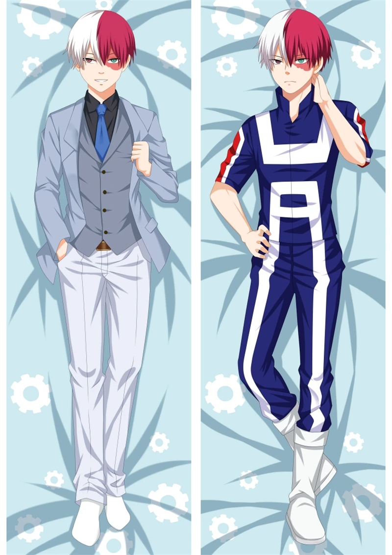 

Anime My Hero Academia Todoroki Shoto Cosplay Dakimakura Pillow Case Hugging Body
