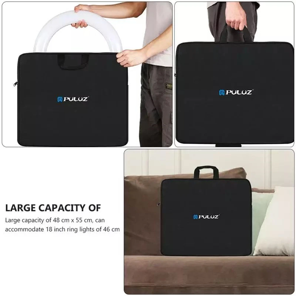 Портативный кольцевой светильник для селфи сумка хранения на молнии 46 см