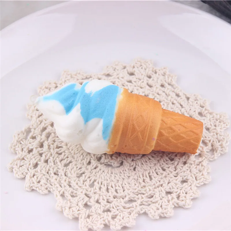 

Cartoon Mini Ice Cream Toy Cone-shaped Decompression Toy Office Adult Stress Relief Toys High Elasticity Non-deformation Toys#C