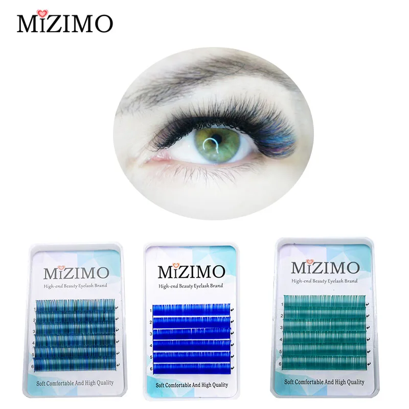Grafting Eyelash 0.07/0.1mm 8-17mm Sapphire Blue Natural Soft Personality Quality Eyelash Extension
