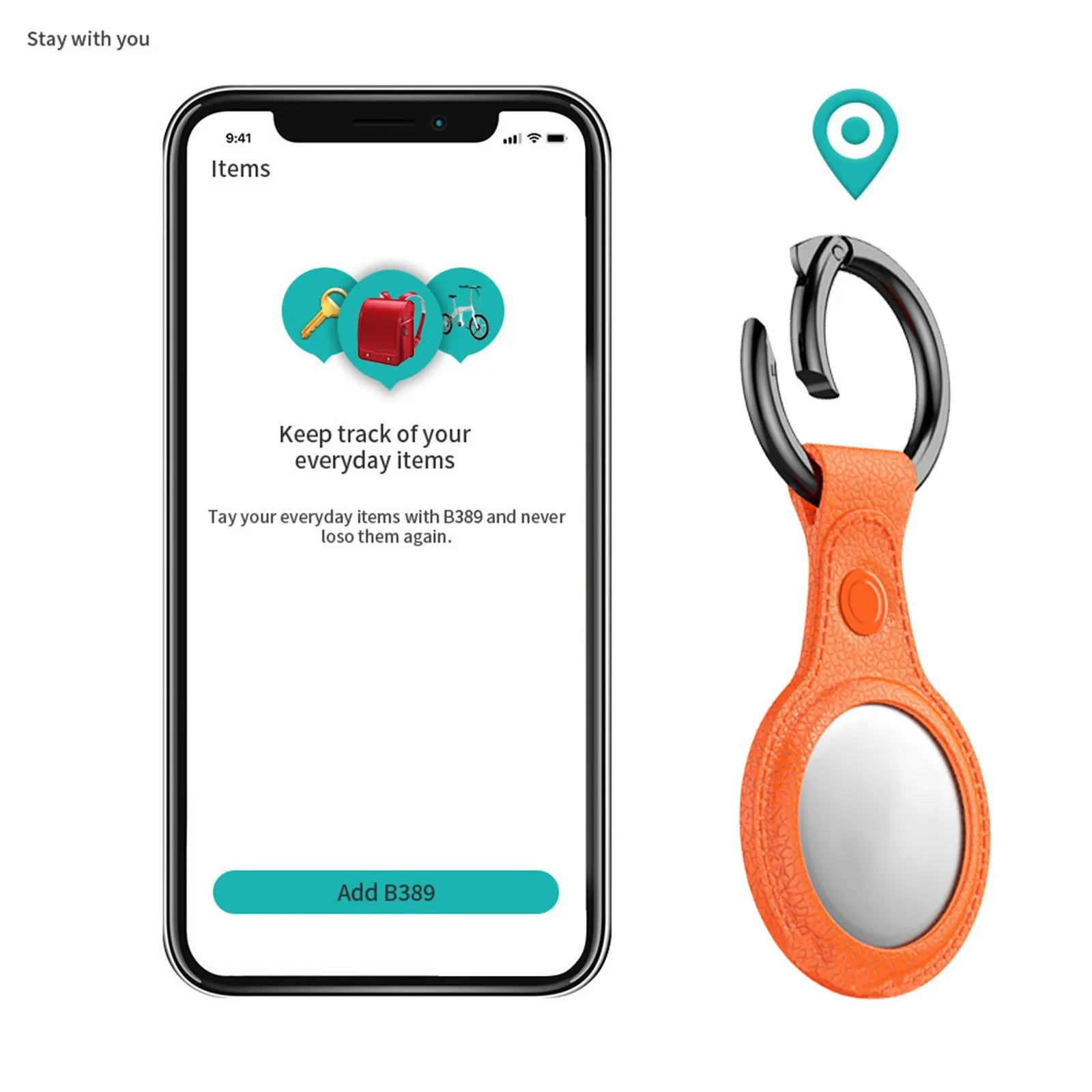 

2021 Colorful Protection Support Accessories For Airtag Keychain Tpu Leather Protective Cover With Keychain Anti-lost