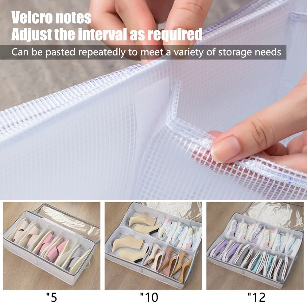 Прозрачная коробка для обуви ящик-органайзер хранения складная домашние коробки