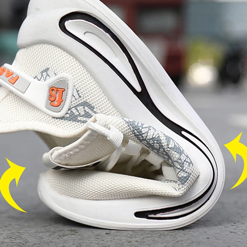 

Men's Casual Air Cushion Sneakers Mesh Breathable Low-Heel Lightweight Running Sports Shoes Zapatillas Hombre