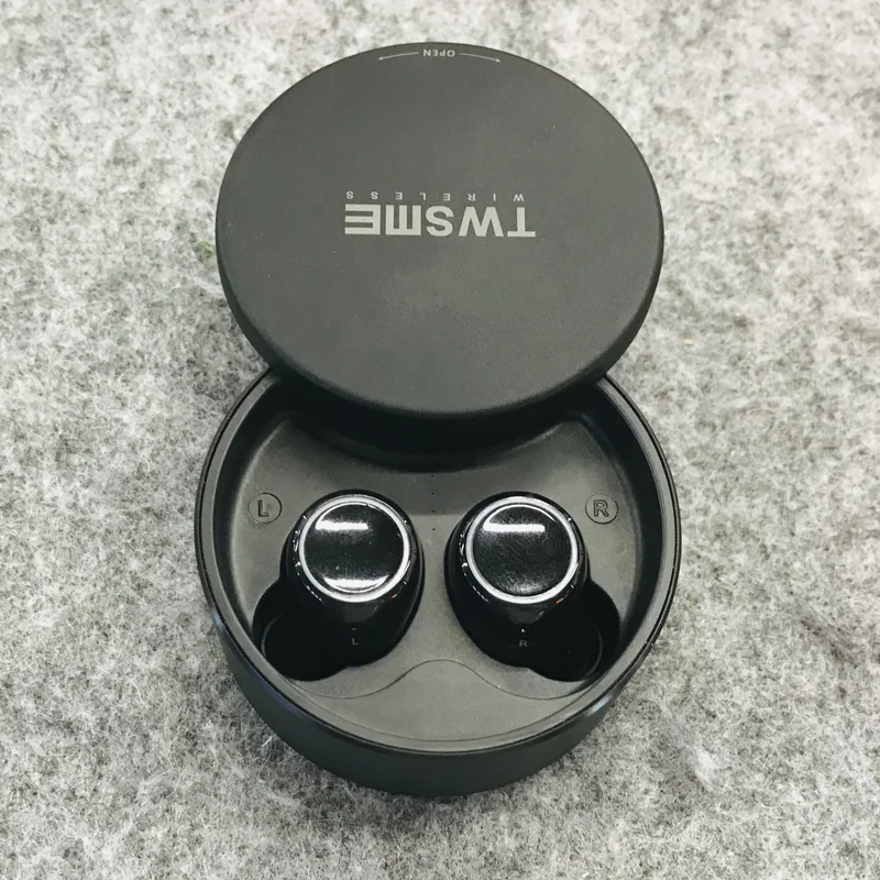 Черный MIJIA TWS ME V5 Bluetooth наушники с двойной ручкой мини Беспроводные спортивные наушники сенсорные наушники-вкладыши bluetooth-гарнитура - Цвет: Черный