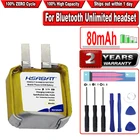 HSABAT 2 шт.лот 80 мАч аккумулятор для iphone i7 i8 i9s i10 для xiaomi для huawei неограниченная гарнитура