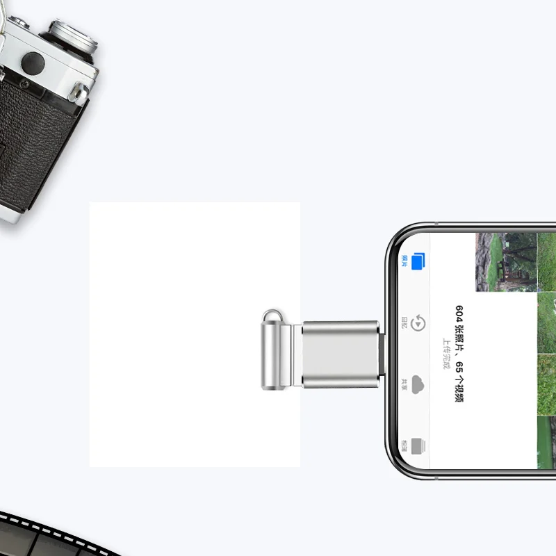 OTG флеш накопитель USB 64 ГБ 32 16 8 без программного обеспечения для iPhone IOS 13 X / 8/7/7 Plus