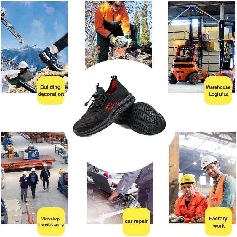 

High Quality Men's Boots Safety Shoes Indestructible Work Sneakers Anti-Smashing Working Shoes Steel Toe Safety Boots Men Shoes