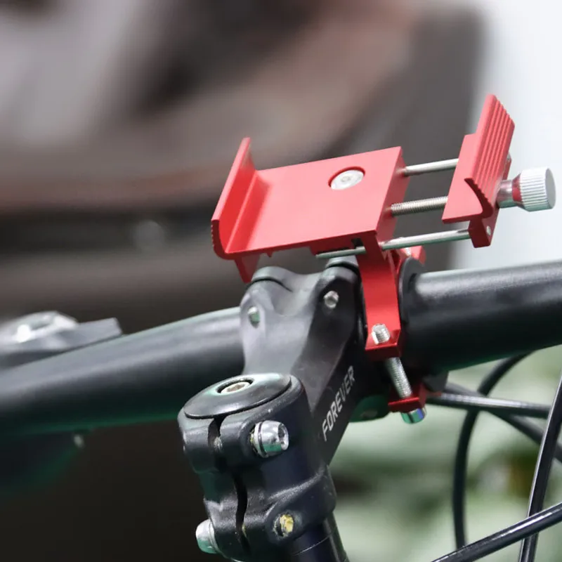 

360 Rotatable Cycling Bracket Aluminum Adjustable Bicycle Holder Bike Mobile Phone Holder Non-slip MTB Phone Mount Stand