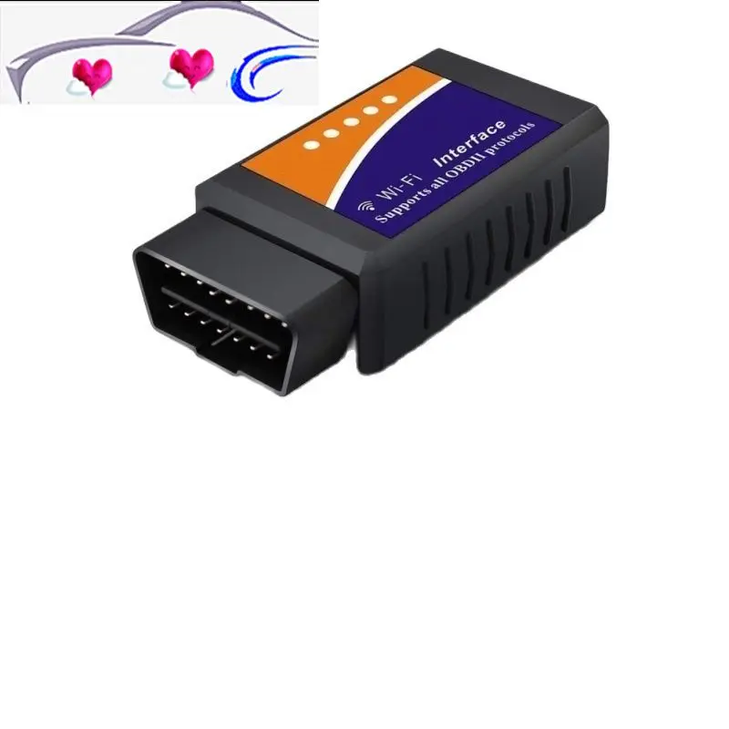 New Elm327 Wi-fi OBD2 V1.5 Diagnostic Car Auto Scanner With Best Chip Elm 327 Wifi OBD Suitable For IOS Android/iPhone Windows