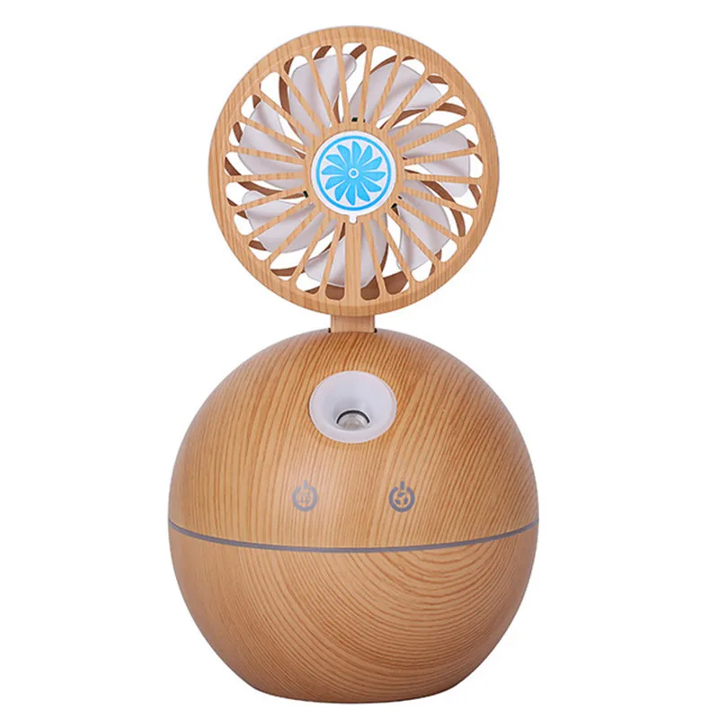 

New Ultrasonic Cool Mist Humidifier with Fan Portable USB 130ml Capacity with 7 Color Night Lights Small Personal Desktop