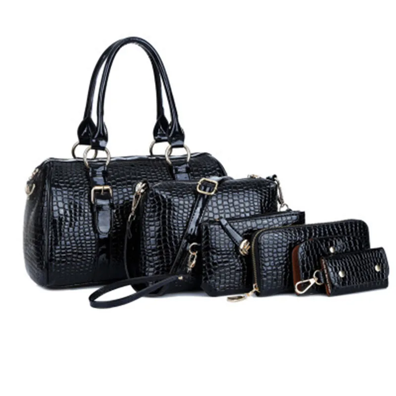 Женская композитная сумка 6 шт./компл. через плечо для карт кошелек сумки на