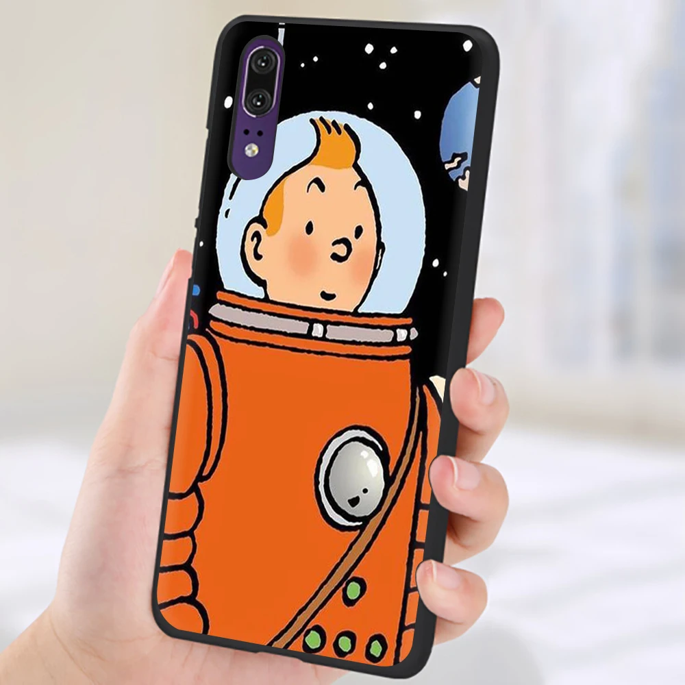 The Adventures of Tintin New Fun Soft Silicone phone case for Huawei P8 P9 P10 P20 P30 Lite Mini Pro P Smart Z Plus