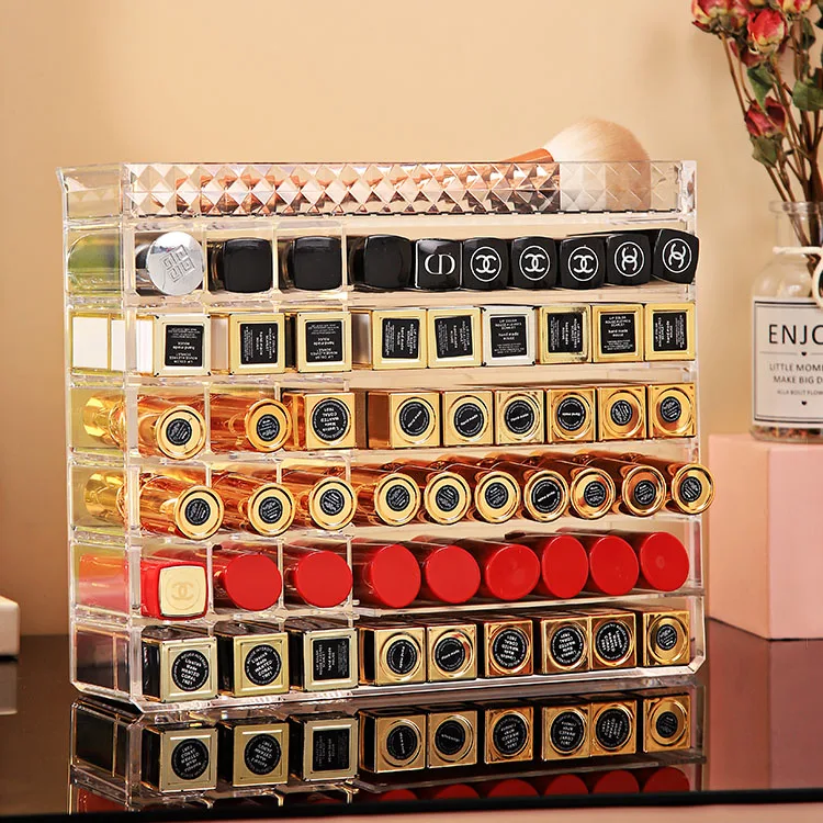 Органайзер для макияжа коробка хранения пудра помада румяна Eeye Shadow