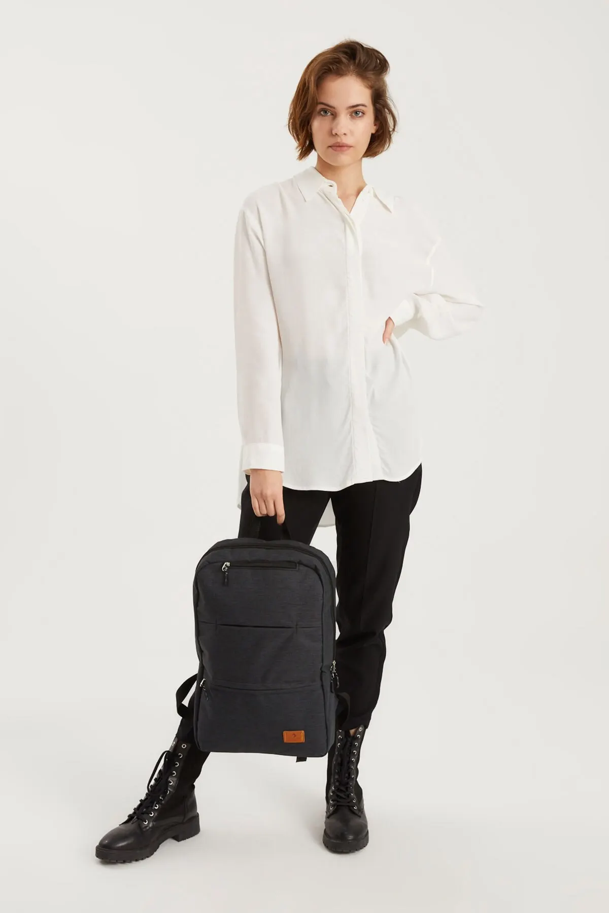 

2020 top Brand Luxury Fashion Unisex Black Faux Leather Backpack APBA010906 Aqua Di Polo 1987